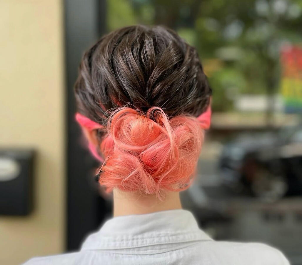 Pink and Black split