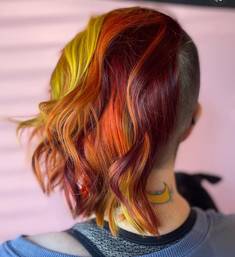 Half Shaved Creative Color