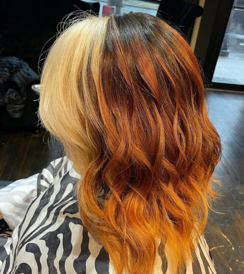 Creative Color Orange and Blonde