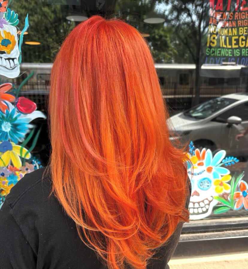 Orange Butterfly Cut