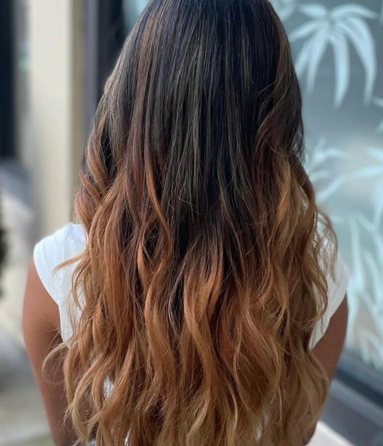 Golden Ombre Highlights